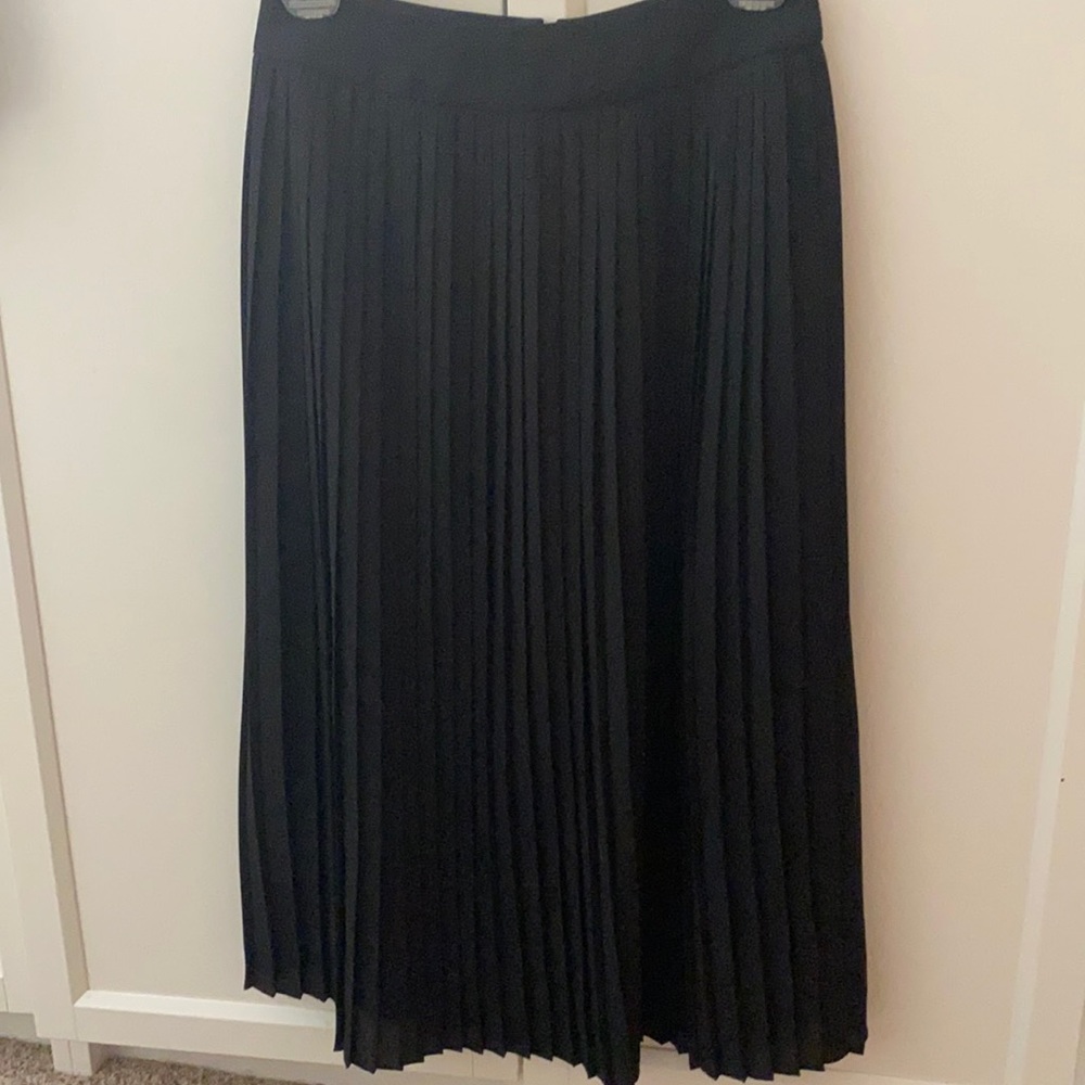 J crew black midi skirt